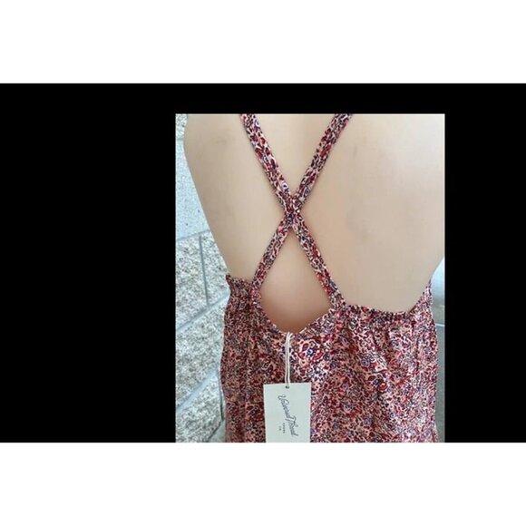 Universal Thread Women's Sleeveless Short Pintuck Mini Dress Pink Floral Small - Picture 6 of 7